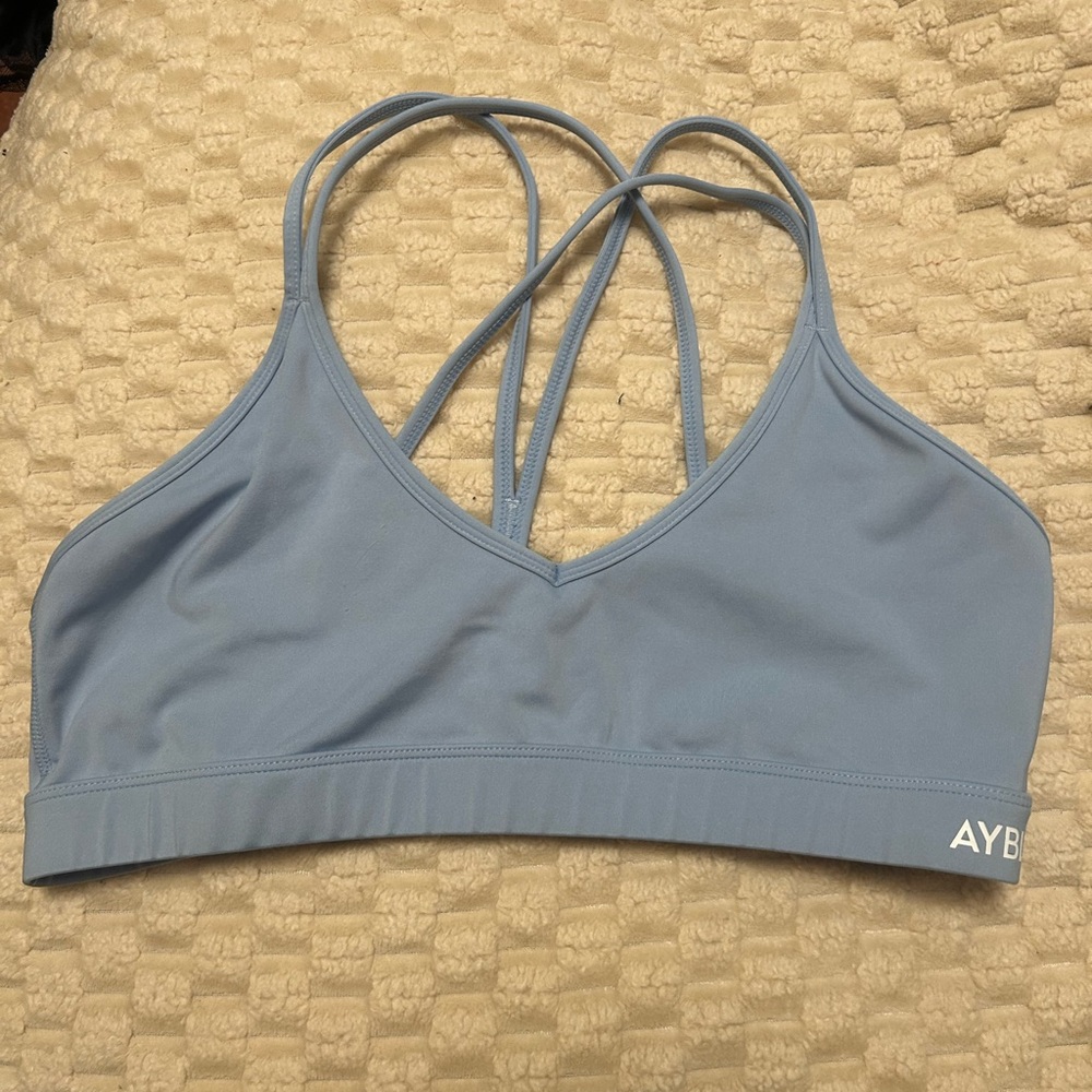 AYBL Light Blue Strappy Sports Bra